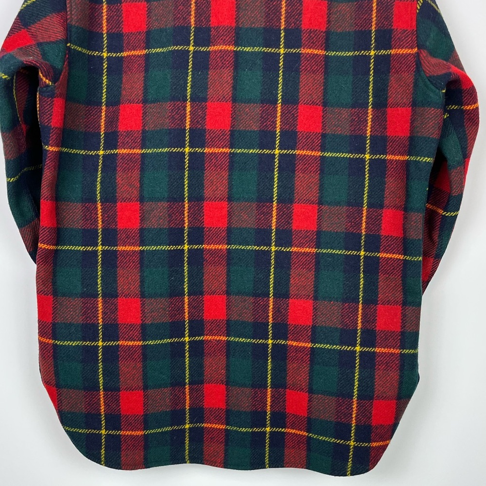 Vintage Pendleton Plaid Wool Flannel Button Down Shirt - Picture 9 of 10